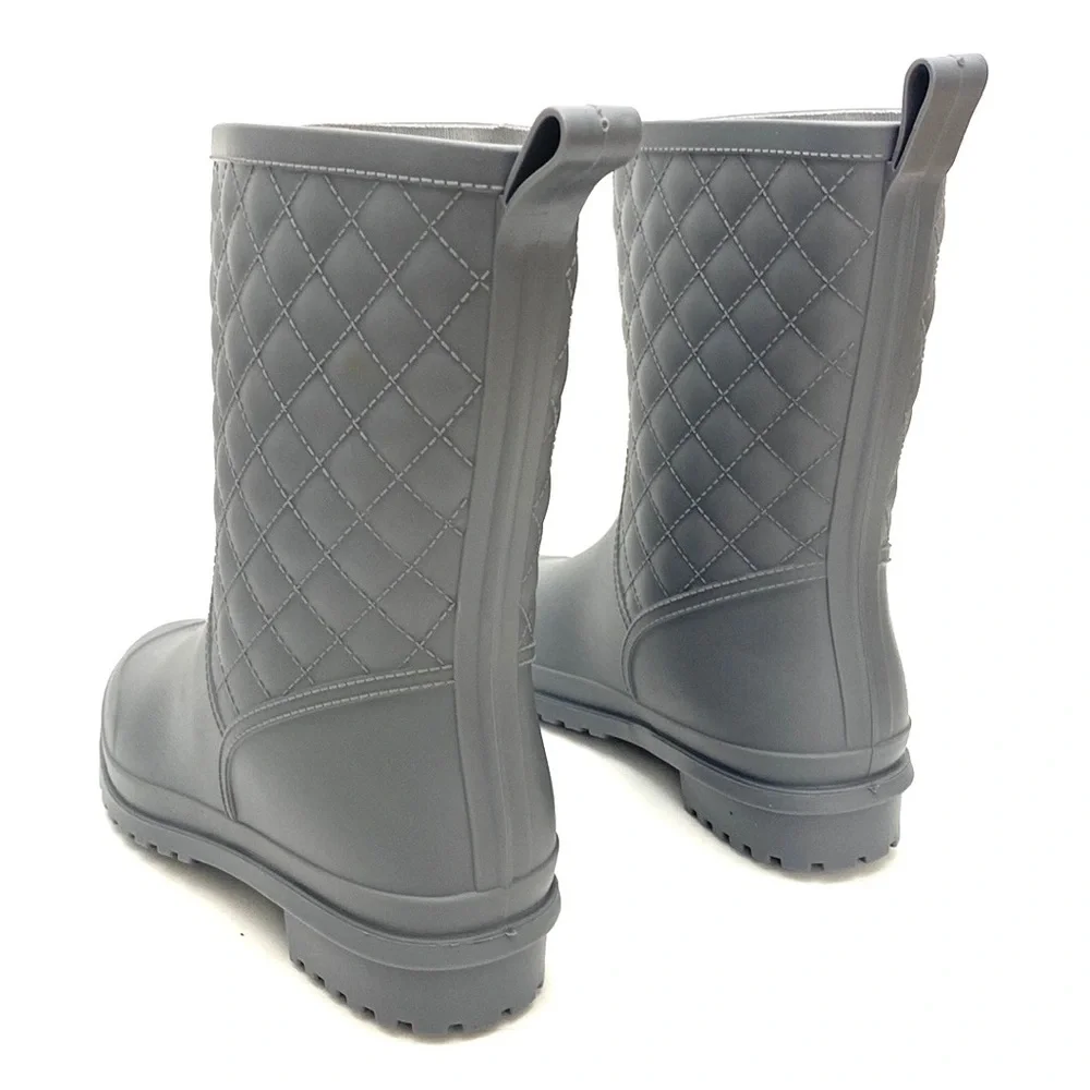 Petrass Women's Grey Waterproof Rain/Gardening Boots